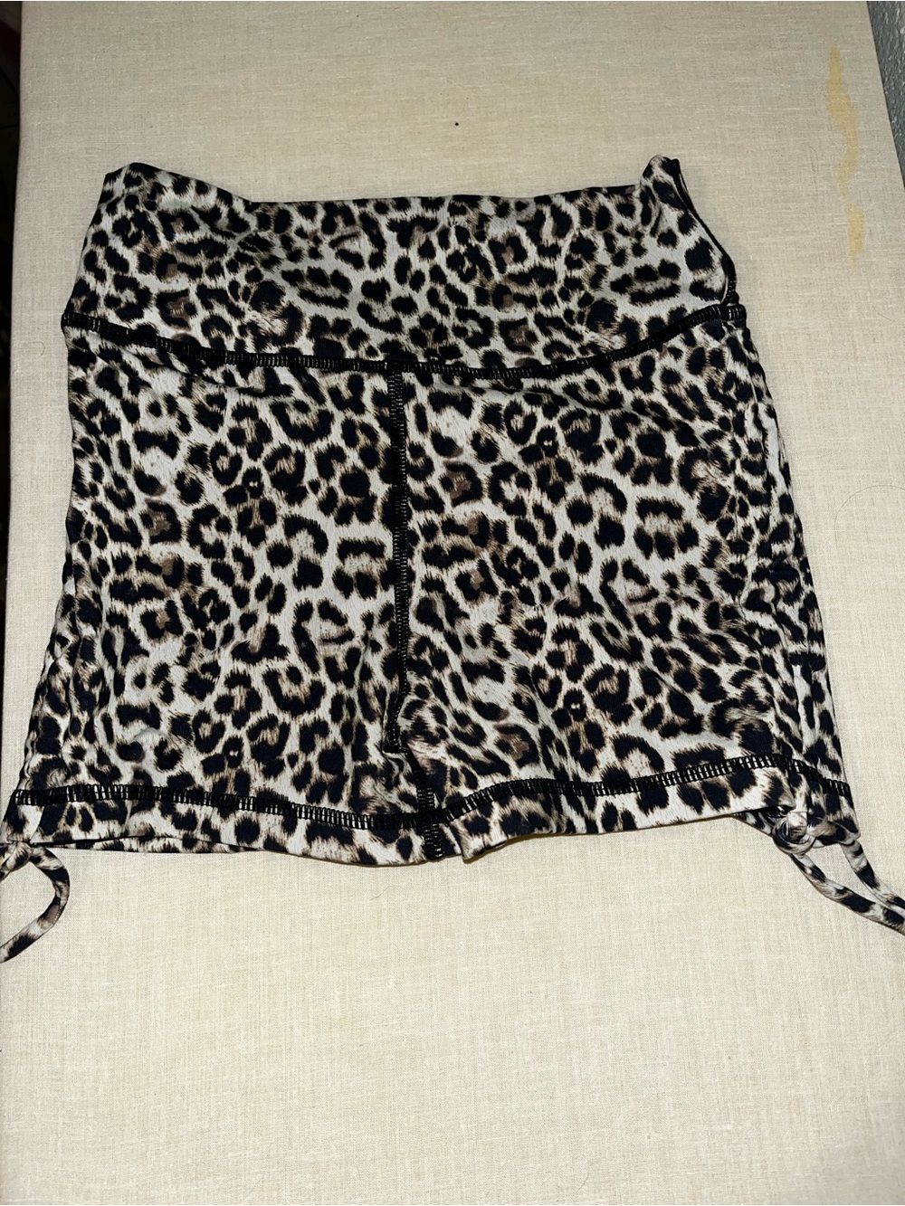 Leopard Print Athletic Shorts